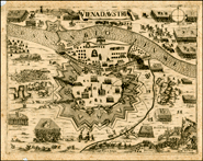 historische Landkarte Wien 1683