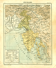 1874 LAndkarte Küstenland Monarchie