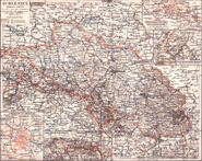 Landkarte Schlesien 1907