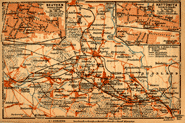 Landkarte Schlesien 1905