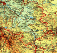 Landkarte Schlesien 1921