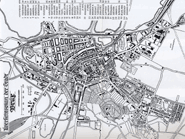 Stadtplan von Brüx