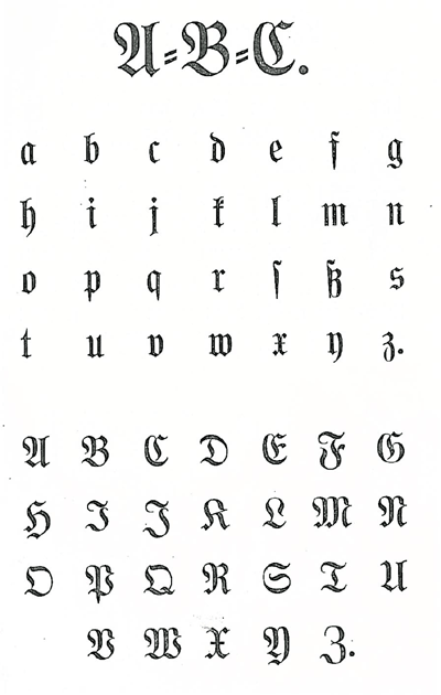 Alphabet Fraktur